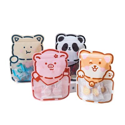 China Animal Shaped Coffee Self Ziplock Pouch Packaging Bag For Coke Cookies Yogurt Nuts Candy for sale