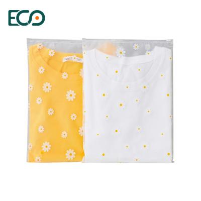 China Recyclable Clear Resealable Zip Lock Plastic Bags Matte Ziplock Eva Pe Bags Custom Made For Clothing Packaging for sale