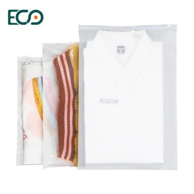 China Recyclable Custom Printed Frosted Resealable PVC T Shirt Ziplock Plastic Bag for sale