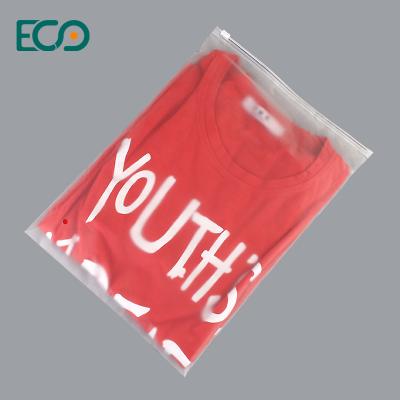 China Recyclable Customized Clear Slider Ziplock Bag PE Zipper Bag Plastic Packaging Bags For Socks Clothing Swimsuit for sale