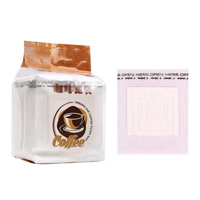 China Sustainable Recyclable Compostable Ear Coffee Bag Hanging Drip Coffee Filter Sachet for sale