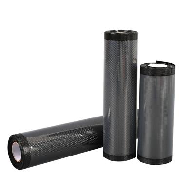 China Custom 20cm*5m Black Nylon Food Airtight Seal Moisture Proof Roll For For Food Saver With Strong Thickness High Temperature Resistance for sale