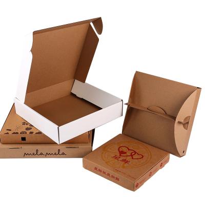 China Wholesale high quality factory custom made pizza box biodegradable in stock round pizza box for delivery and sale for sale