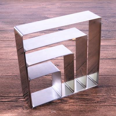 China Sustainable Stainless Steel Mousse Ring Square Shaped Mousse Cake Mold Ring Dessert Mold DIY Kitchen Baking Tool Cooking Tool for sale