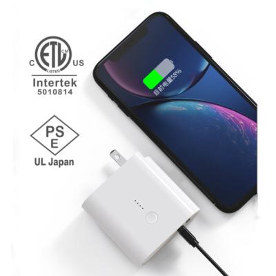 China 2021 Wall Charger+Power Bank Gecen New Arrival Dual USB Charger Fast Charging Adapter With Power Bank for sale