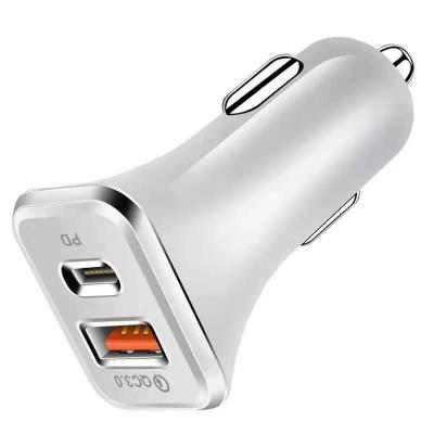 China Dual Port Mobile Phone/Tablet/MP3/MP4/other USB Device Gecen PD 36w QC Type A Type C 36W Fast Car Charger for sale