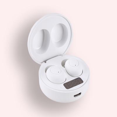 China Geceninov Comfortable Wearing High Quality Headphones Sport Wireless Headphones Mini Earphones Silver White for sale