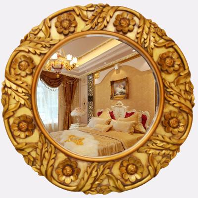 China Morden Luxury Wholesale Custom European Style Round Shaped Reproduction Mirror Antique Luxury Frame For Home Decoration for sale