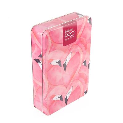 China Recycle Customized Cosmetic Tin Box Rectangle Metal Tin Box for sale