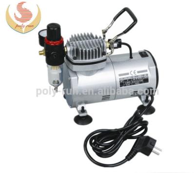 China OIL-LESS Mini Air Compressor AC Airbrush Compressor for tatoo makeup DH18K-2 (GS, CE, ROHS, ETL, CETL) for sale