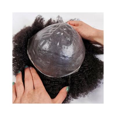 China China Style Free Design PU Man Toupee Afro Man Hair Wig Wholesale Natural Hairpiece Toupee for sale