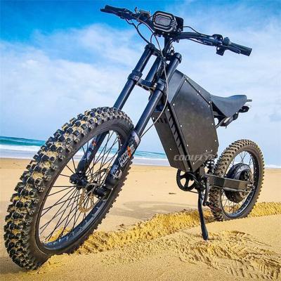 China Steel Reinforced Most Popular 72v 5000w 8000w 10000w Full Suspension KKE DNM Rear Hub Motor Electric Bicycle with Bike or Motorcycle Tires for sale