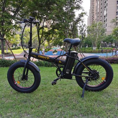 China 2020 cheap 20 inch newcomer aluminum alloy fat tire 500w folding bicycle electric bike for sale for sale