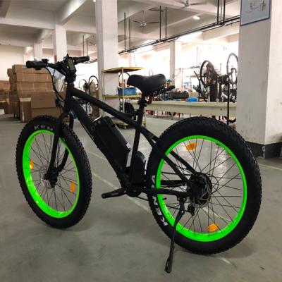 China Coolfly 2021 aluminum alloy off road mid tire 26 fat drive mtb 36v 12.5ah 500w 750w battery electric cycle bike for wholesale for sale