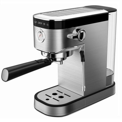 China Small 1L Capacity 4 Buttons 15/20 Bar High Pressure Eco-friendly Stainless Steel Touch Feeling Control Steam Function Espresso Coffee Maker for sale