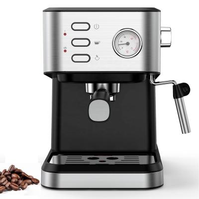 China 1.5L Eco-friendly Water Tank Coffee Temperature Display 15 Bar Ulka Espresso Cappuccino Detachable Hot Coffee Maker for sale