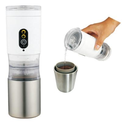 China Protable 12V Mini Rechargeable K-Cup Maker Portable Travel Use Coffee Maker Machine Home with Water Heating Function for sale