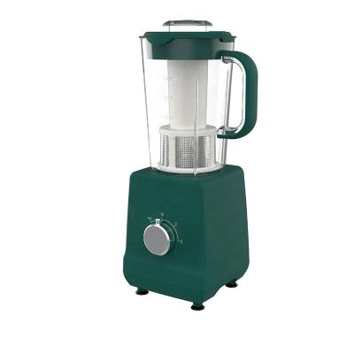 China Retro Pure Copper Motor Design 2 Speeds 6 Stainless Steel Blades 1L Transparent Glass Jar Electric Food Blender for sale