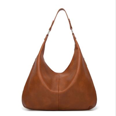 China Large Online Wholesale Storage Space Branded Luxury High Quality Retro Casual PU Tote Bag Leather for sale