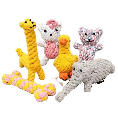 China Eco Gray Natural Hemp Rope Pet Dog Toy Interactive Durable Cotton Rope Set Multi Viable Dog Toy Set for sale