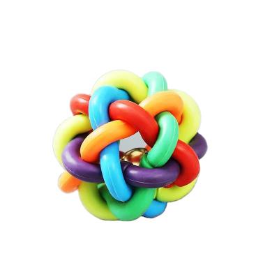 China Sustainable Interactive Puzzle IQ Ball For Small Medium Large Dog Chew Balls Durable Dog Ball Rope Toys for sale