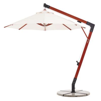 China High Quality Modern Outdoor Wooden Hanging Cantilever Patio Sun Umbrella Waterproof Patio Umbrella for sale