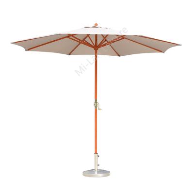 China Modern Eight Ribs Garden Parasol Umbrella Giant Patio Umbrellas With Customized Pattern for sale