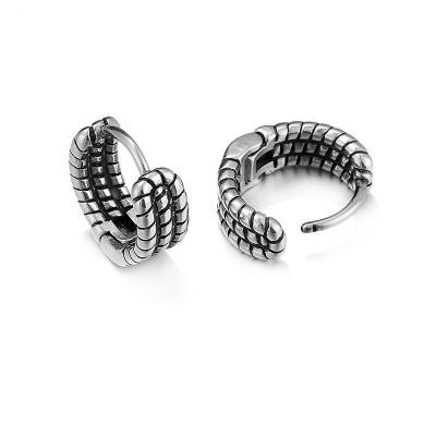 China FASHIONABLE Jewelry Wholesale Mens Stainless Steel Stud Earring Trend Punk Earrings for sale