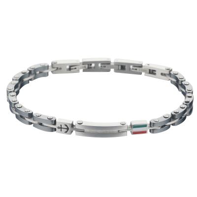 China FASHIONABLE hot sale link bracelet stainless steel ceramic bracelets charm anchor bracelet for men travel leisure for sale