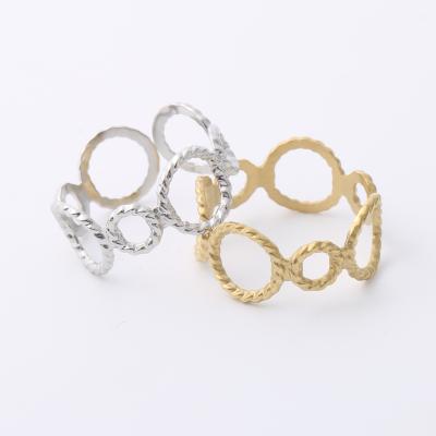 China Stainless Steel Ring Gold Minimalist Ring Hot Selling Summer Women's Jewelry Wholesale CLASSIC for sale