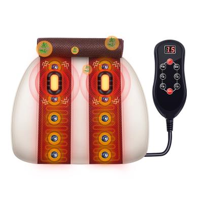 China Wholesale Home Back Neck Electric Shoulder Waist Stretcher Car Body Massager Heating Back Massager Pillow With Magnet for sale