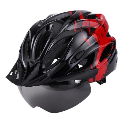 China Ultralight Adjustable Helmet Motorcycle Helmet LED Bike Cycling Helmet With Light CE Approved for sale