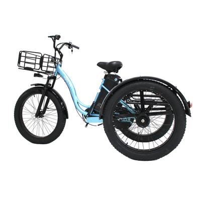 China High Power 48V 500W Passenger Electric Bike 3 Wheels Electric Tuk Tricycle 15AH/18AH/20AH Cargo Or Cargo For Adult for sale