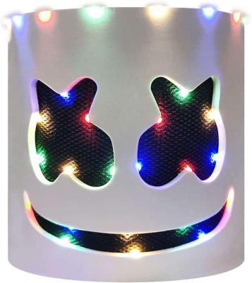 China Fashiom New Trend DJ Doctom Marshmello 9 Colors Light Up LED Purge Party Mask With Halloween Christmas Party Mask for sale