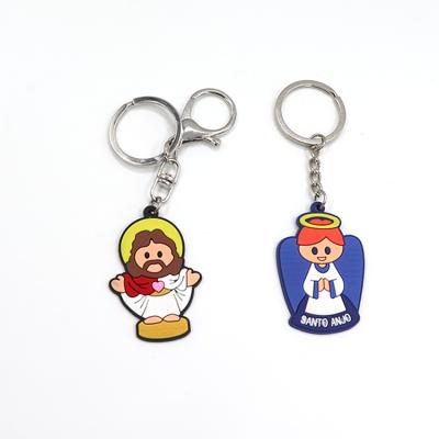 China Eco-Frendly Promotion Source Sell Pattern Muslim Design PVC Key Chain / Soft Key Rings for sale