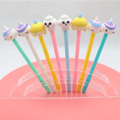 China Optional cute Korean stationery shape girl unicorn agriculture promotion style plastic color pencil topper from Japan for sale