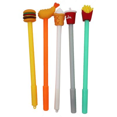 China 2D Agriculture Custom PVC Decorative Soft Pencil Topper With Cartoon Characters for sale