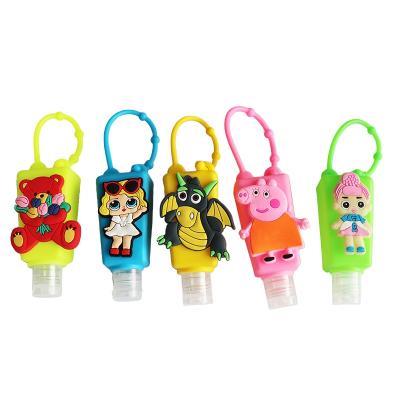 China Cheap Price Eco-friendly Kids Hand Sanitizer Bottles With Silicone Hand Sanitizer Scent Holder for sale