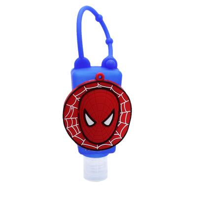 China Promotional 30ml Personal Care Gift Animal Cartoon Silicone Hand Sanitizer Bottle Holder for sale