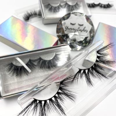 China Natural long lashes3d wholesaler 25mm 3d 5d 25mm 20mm Siberian mink lashes 3d fluffy mink 25 mm lashes long 3D eyelash for sale