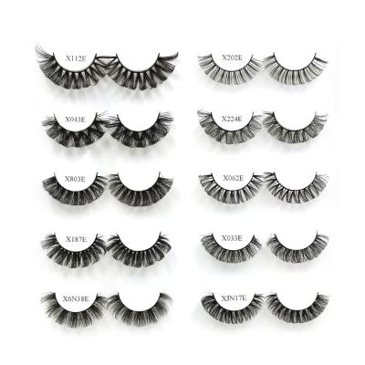 China Long Natural Other Eyelashes Curl Eyelashes Deep Curl Lashes D Ring Strip Lashes Wholesale for sale