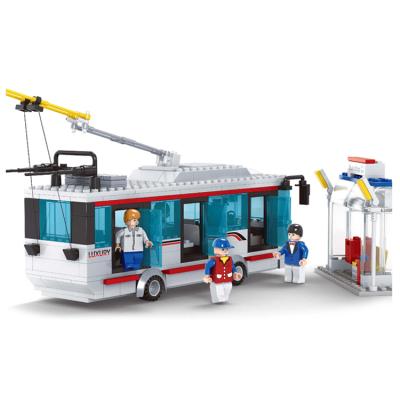 China Building Toy in Brick Building Brick Mold Technic Plastic Bus City Toy New Educational Block for sale