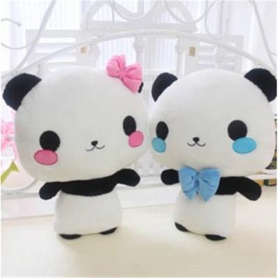 China Promotion cotton panda china factory kawaii girl and boy couples soft plush toy gifts or toy for sale