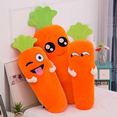 China Custom hot sale cuddly carrot promotion emoticon pillow stuffed plush doll cotton soft toys or gifts for sale