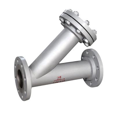 China Manufacturing Plant Threaded 316 Stainless Steel NPS Filter Pipe 3 DN80 PN16 Flange Y Strainer for sale