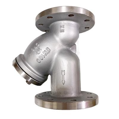 China Manufacturing Plant Stainless Steel Water Strainer Flange Connection Y Strainer Valve for sale