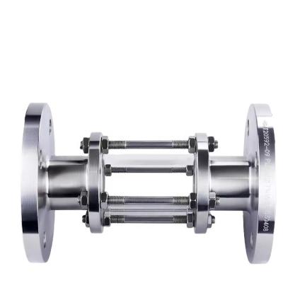 China Building Material Shops Stainless Steel Flange Connected Pipeline Sight Glass Tube  Flange mirror Sight Glass for sale