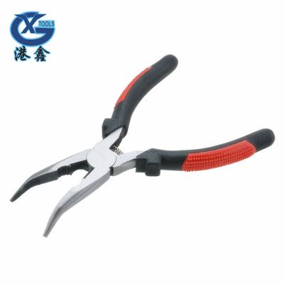 China MULTI FUNCTIONAL Bent Needle Nose Pliers Hook Nose Pliers for sale