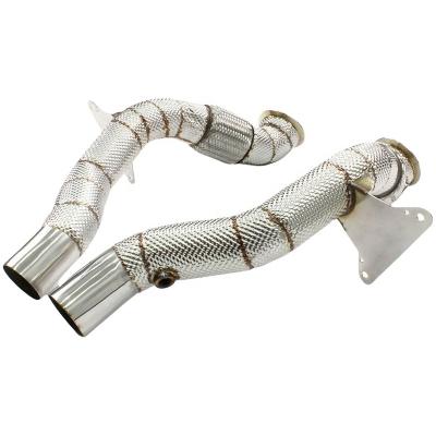 China Automotive Exhaust System Exhaust Downpipe For Ferrari 488 3.9 2015- High quality  Exhaust Pipe Stainless Steel Downpipe without catalyst Exhaust Downpipe for sale