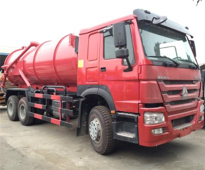 中国 6x4 Sinotruck Howo 16 Cubic Sewage Suction Truck 16Cbm 販売のため